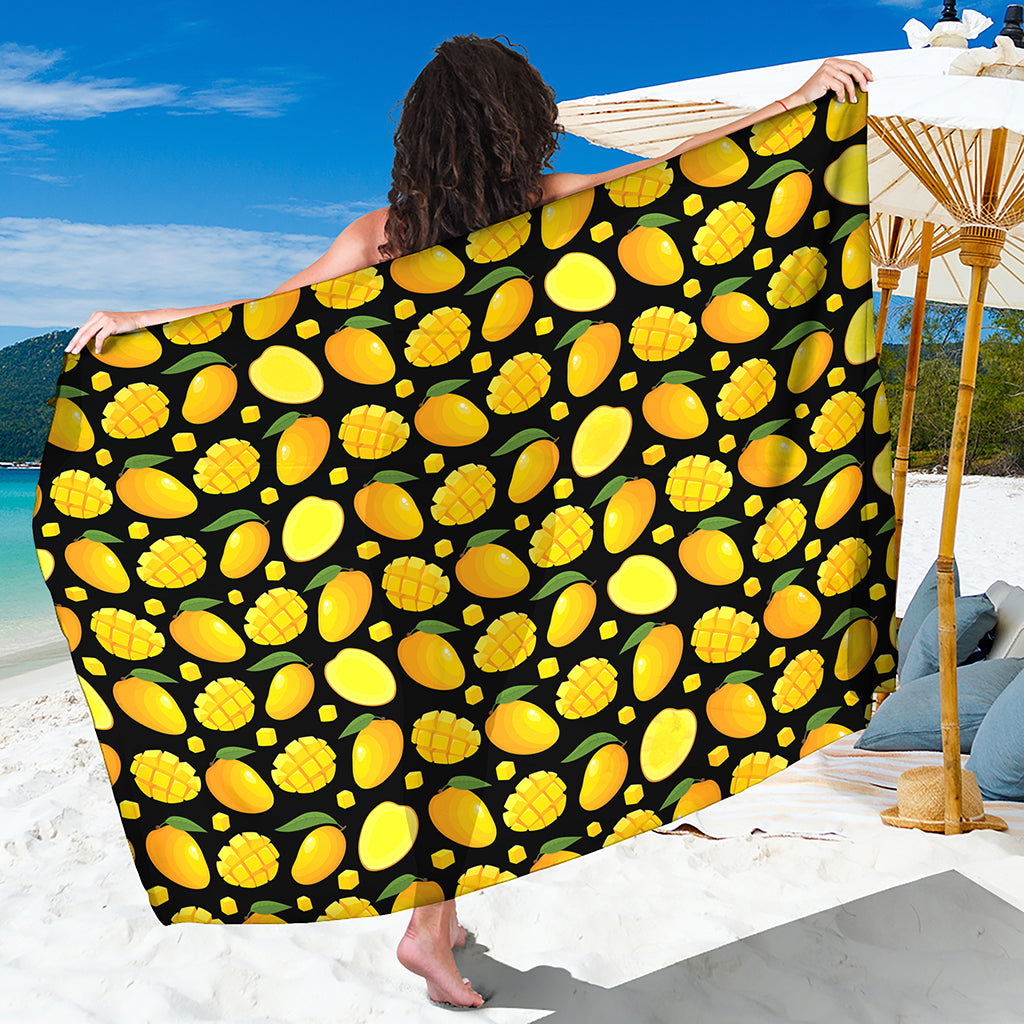 Mango Pattern Print Beach Sarong Wrap