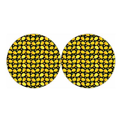 Mango Pattern Print Car Coasters