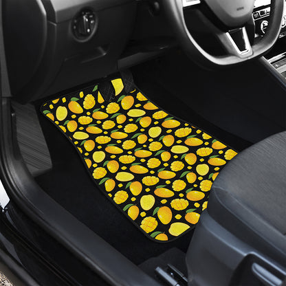 Mango Pattern Print Front and Back Car Floor Mats