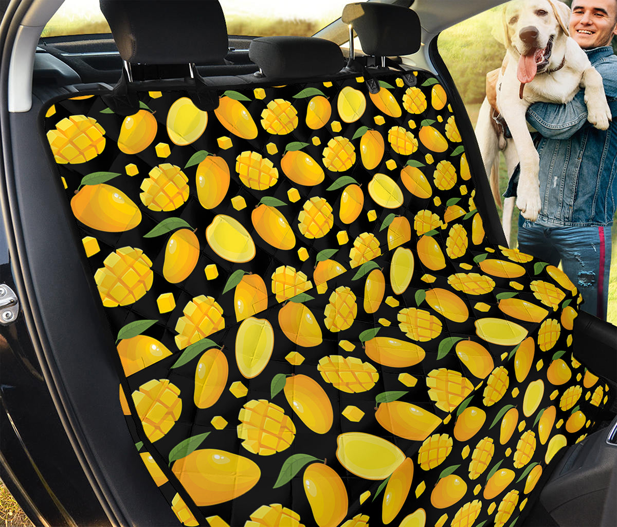 Mango Pattern Print Pet Car Back Seat Cover
