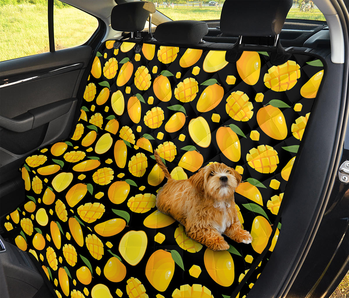 Mango Pattern Print Pet Car Back Seat Cover