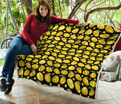 Mango Pattern Print Quilt