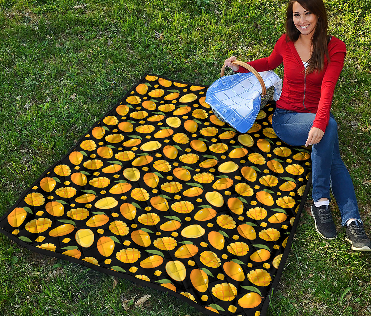 Mango Pattern Print Quilt