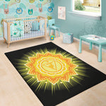 Manipura Chakra Mandala Print Area Rug