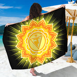 Manipura Chakra Mandala Print Beach Sarong Wrap