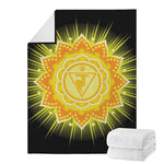 Manipura Chakra Mandala Print Blanket