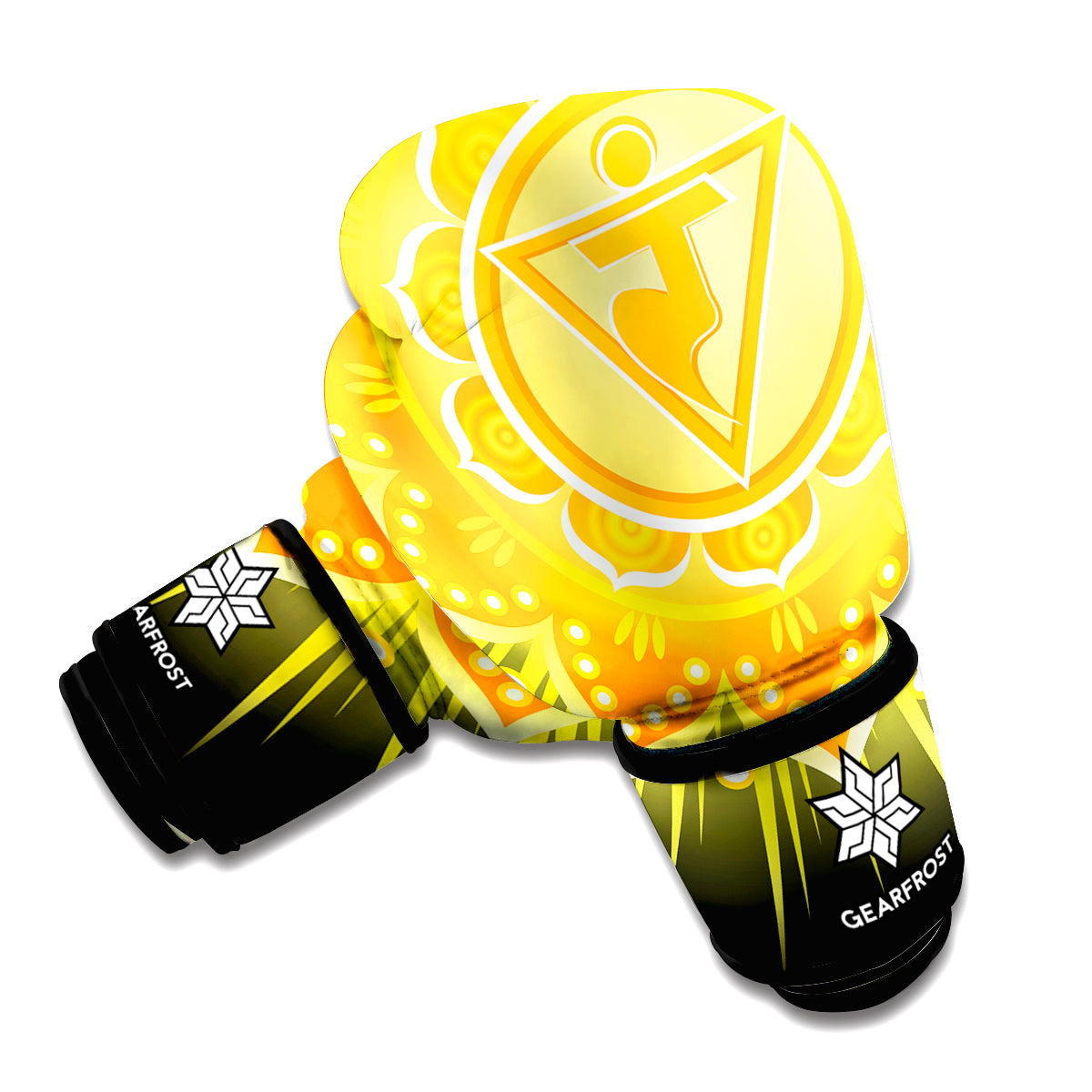Manipura Chakra Mandala Print Boxing Gloves