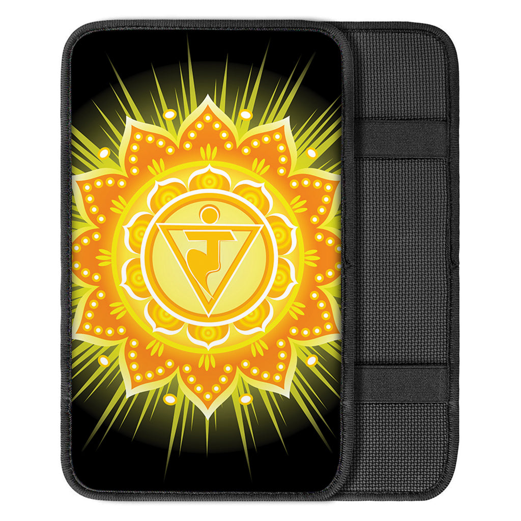 Manipura Chakra Mandala Print Car Center Console Cover