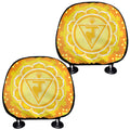 Manipura Chakra Mandala Print Car Headrest Covers