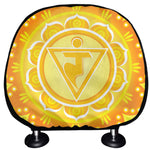 Manipura Chakra Mandala Print Car Headrest Covers