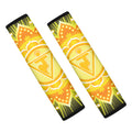 Manipura Chakra Mandala Print Car Seat Belt Covers