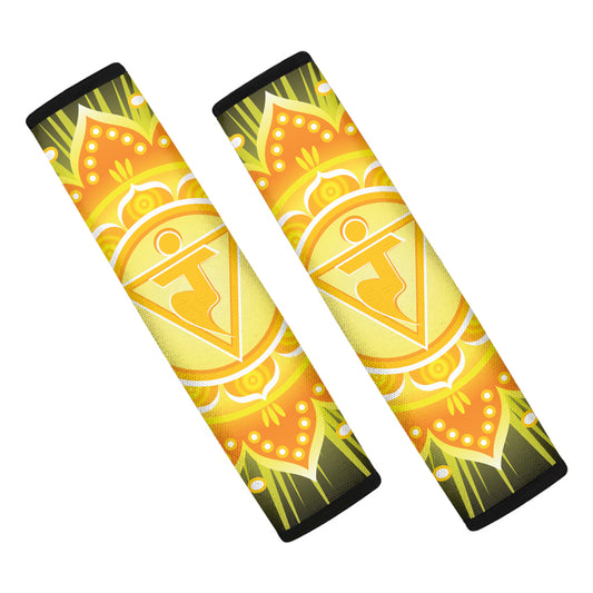 Manipura Chakra Mandala Print Car Seat Belt Covers