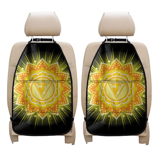 Manipura Chakra Mandala Print Car Seat Organizers
