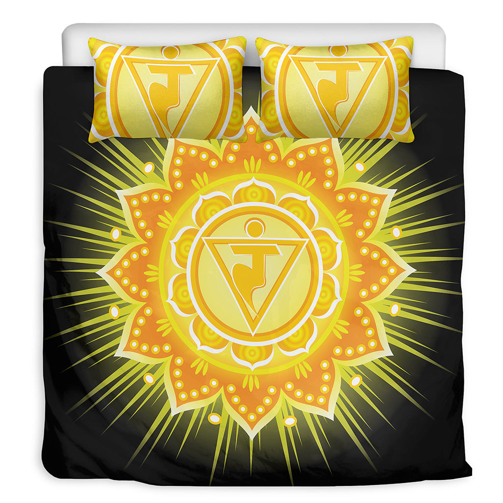 Manipura Chakra Mandala Print Duvet Cover Bedding Set