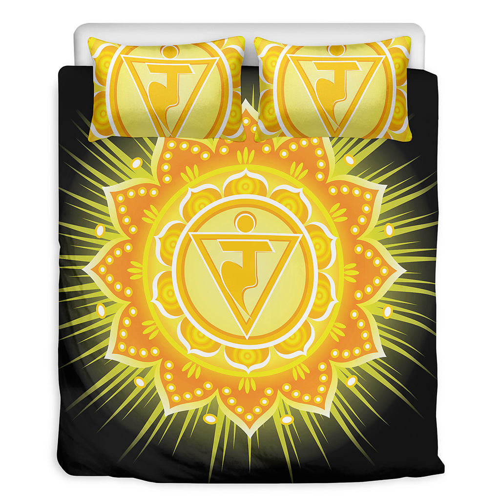 Manipura Chakra Mandala Print Duvet Cover Bedding Set