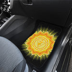 Manipura Chakra Mandala Print Front and Back Car Floor Mats