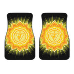 Manipura Chakra Mandala Print Front Car Floor Mats