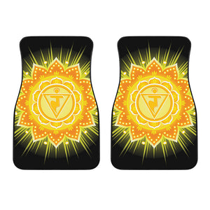 Manipura Chakra Mandala Print Front Car Floor Mats