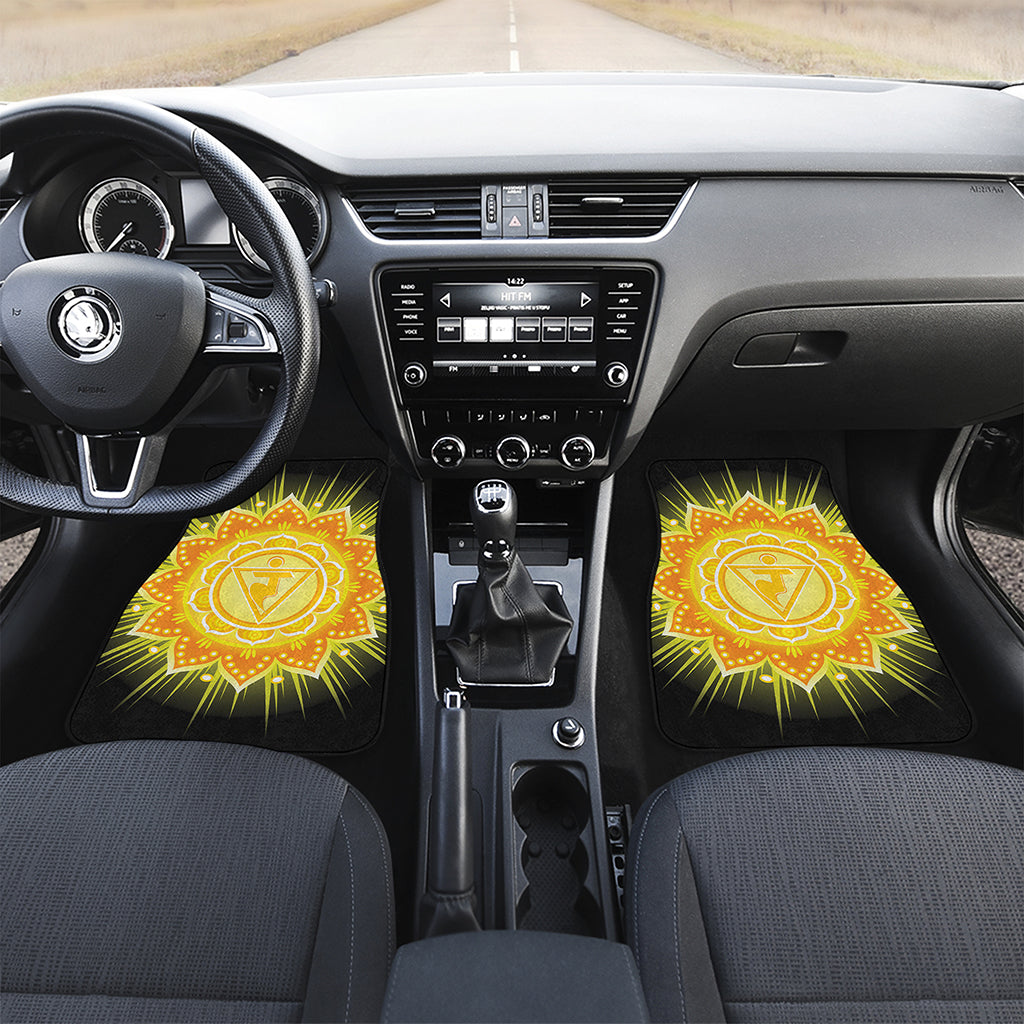 Manipura Chakra Mandala Print Front Car Floor Mats