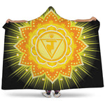 Manipura Chakra Mandala Print Hooded Blanket