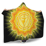 Manipura Chakra Mandala Print Hooded Blanket