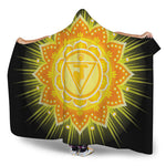 Manipura Chakra Mandala Print Hooded Blanket