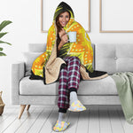 Manipura Chakra Mandala Print Hooded Blanket