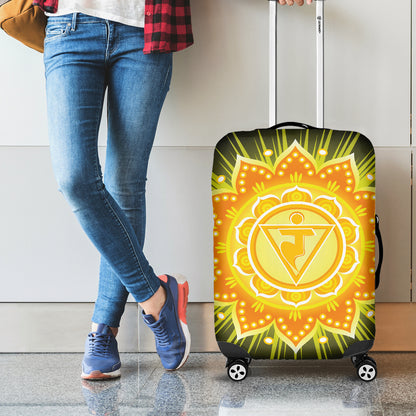 Manipura Chakra Mandala Print Luggage Cover