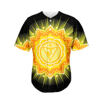 Manipura Chakra Mandala Print Men's Baseball Jersey