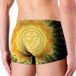 Manipura Chakra Mandala Print Men's Boxer Briefs