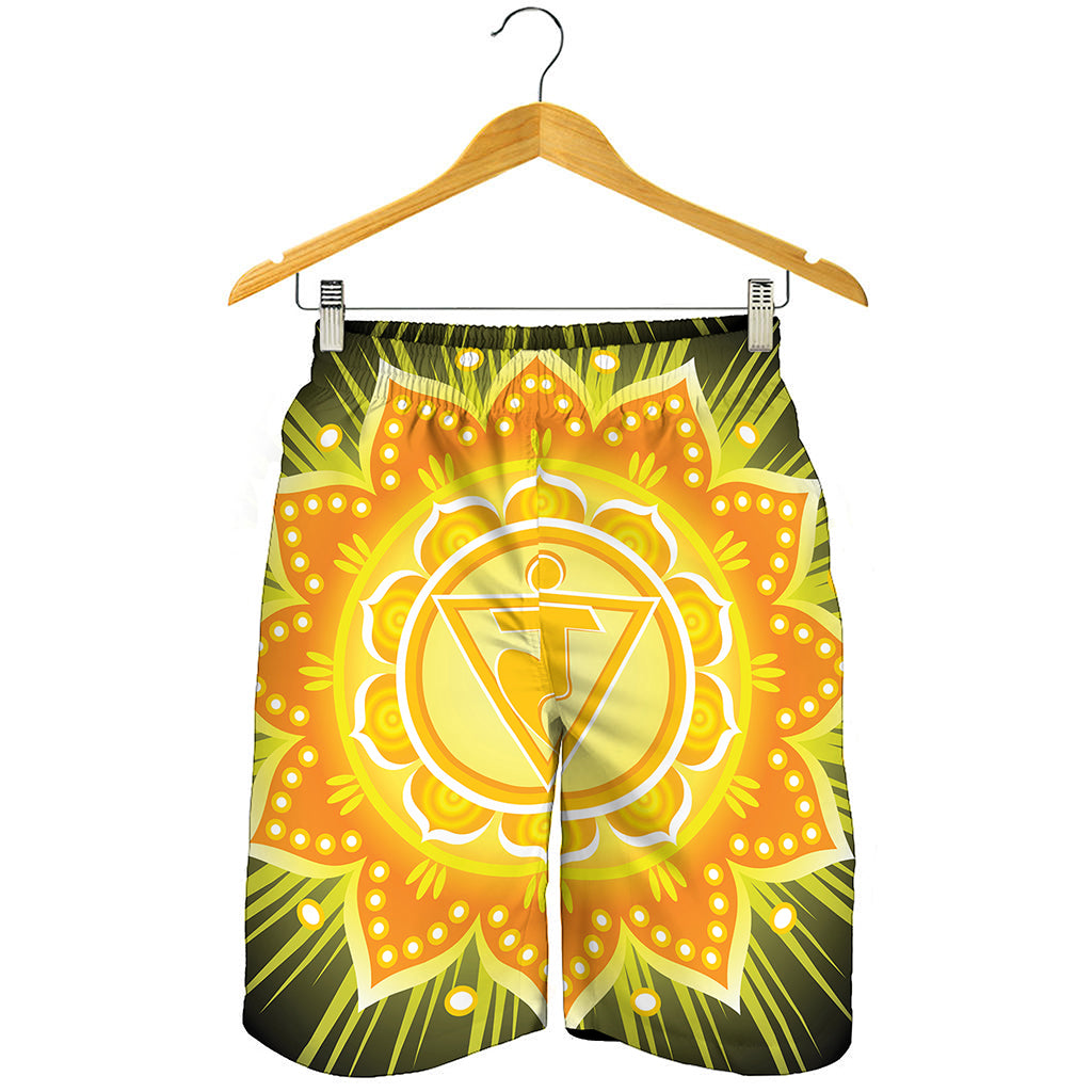 Manipura Chakra Mandala Print Men's Shorts