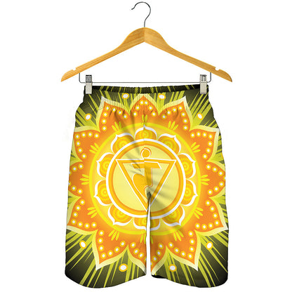 Manipura Chakra Mandala Print Men's Shorts