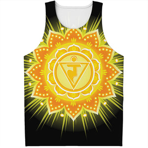 Manipura Chakra Mandala Print Men's Tank Top