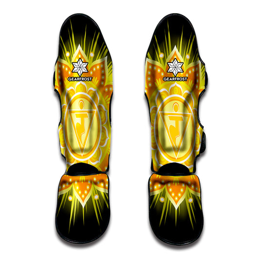 Manipura Chakra Mandala Print Muay Thai Shin Guard