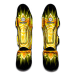 Manipura Chakra Mandala Print Muay Thai Shin Guard