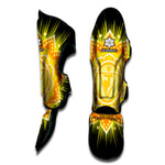 Manipura Chakra Mandala Print Muay Thai Shin Guard