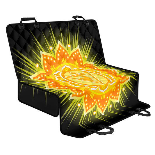 Manipura Chakra Mandala Print Pet Car Back Seat Cover
