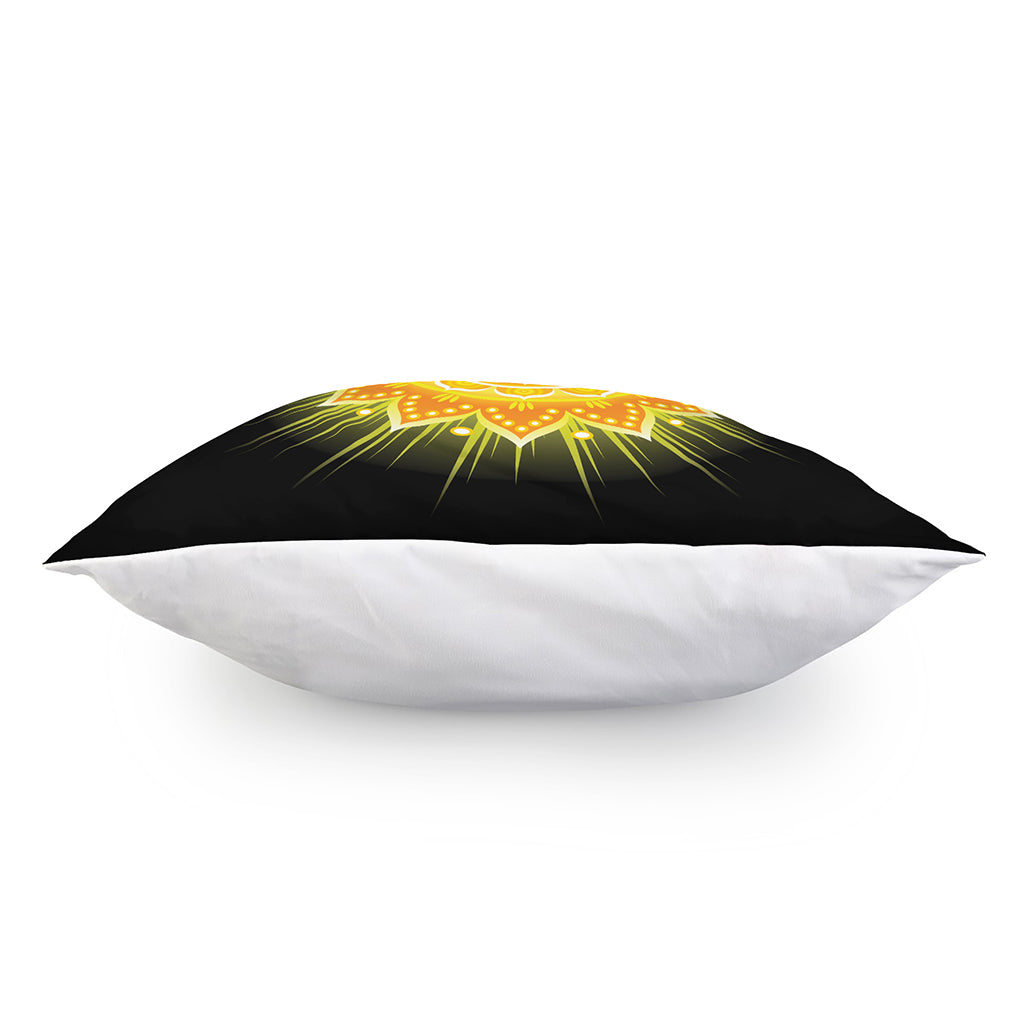Manipura Chakra Mandala Print Pillow Cover