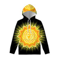 Manipura Chakra Mandala Print Pullover Hoodie
