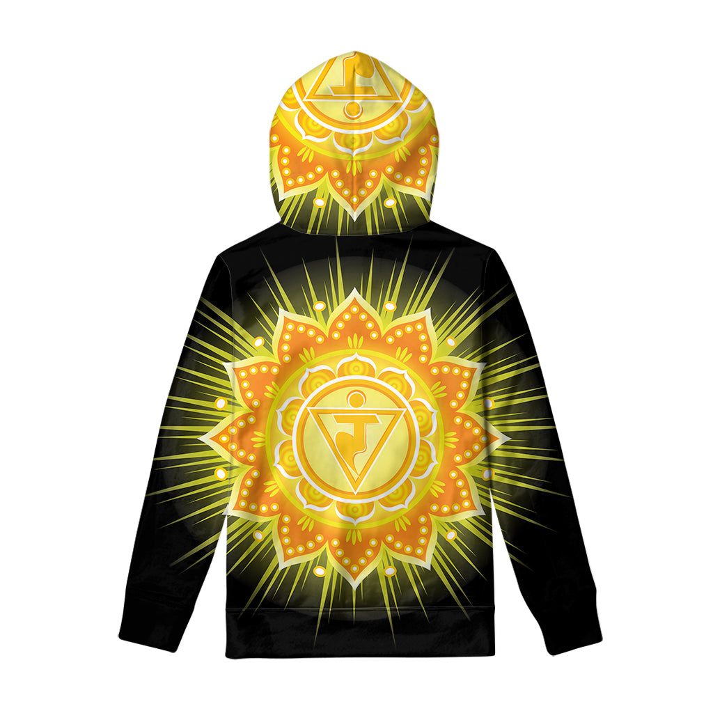 Manipura Chakra Mandala Print Pullover Hoodie