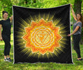 Manipura Chakra Mandala Print Quilt