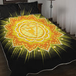 Manipura Chakra Mandala Print Quilt Bed Set