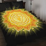 Manipura Chakra Mandala Print Quilt Bed Set