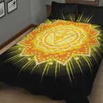 Manipura Chakra Mandala Print Quilt Bed Set