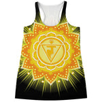 Manipura Chakra Mandala Print Women's Racerback Tank Top