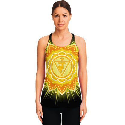 Manipura Chakra Mandala Print Women's Racerback Tank Top