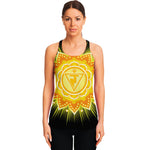 Manipura Chakra Mandala Print Women's Racerback Tank Top