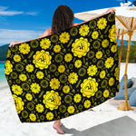 Manipura Chakra Pattern Print Beach Sarong Wrap