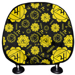 Manipura Chakra Pattern Print Car Headrest Covers