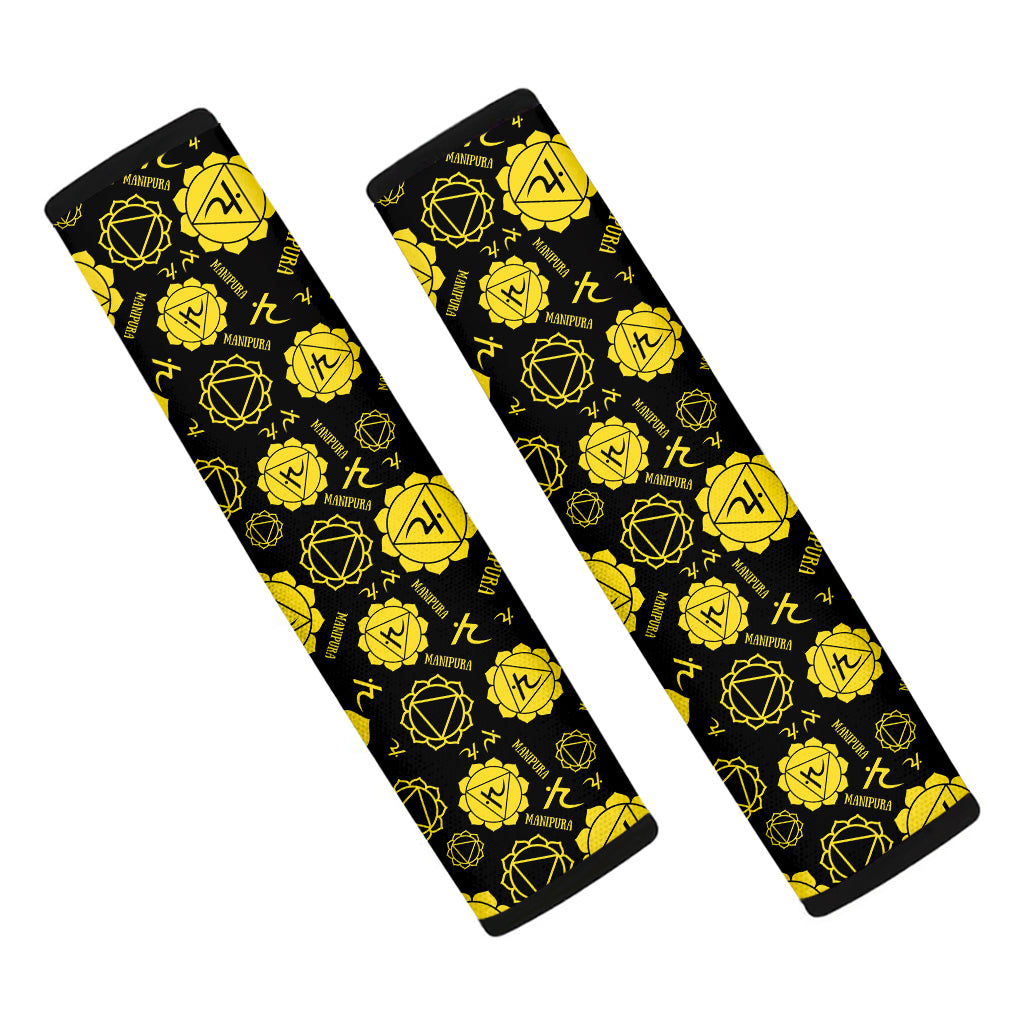 Manipura Chakra Pattern Print Car Seat Belt Covers